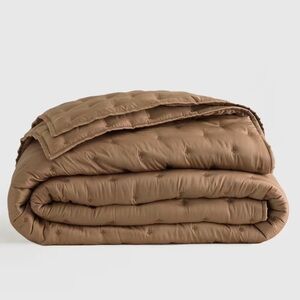 🌿NWT QUINCE Bamboo Dream Quilt Walnut Brown Full/Queen 8276
